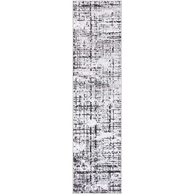 Amelia ALA248 Power Loomed Runner Rug - Gray/Charcoal - 2'x8' - Safavieh.