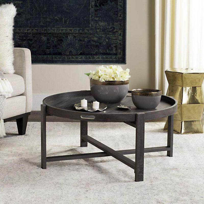 Cursten Coffee Table - Dark Grey - Safavieh