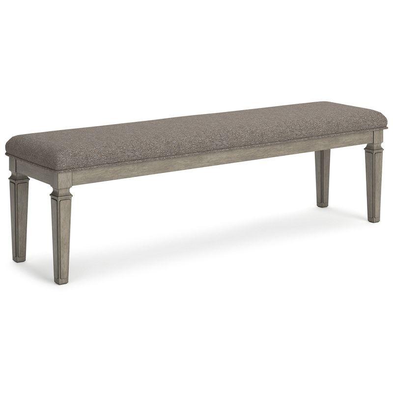 Signature Design by Ashley Traditional Lexorne 63" Dining Bench  Gray