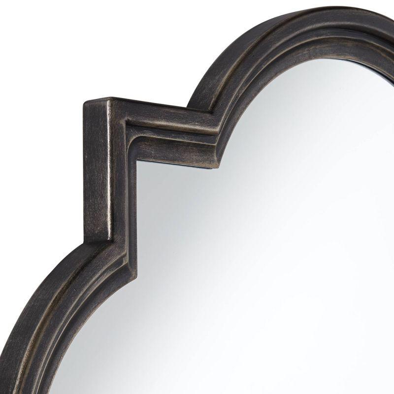 Quatrefoil Oil Rubbed Bronze Wood Bathroom Vanity Mirror