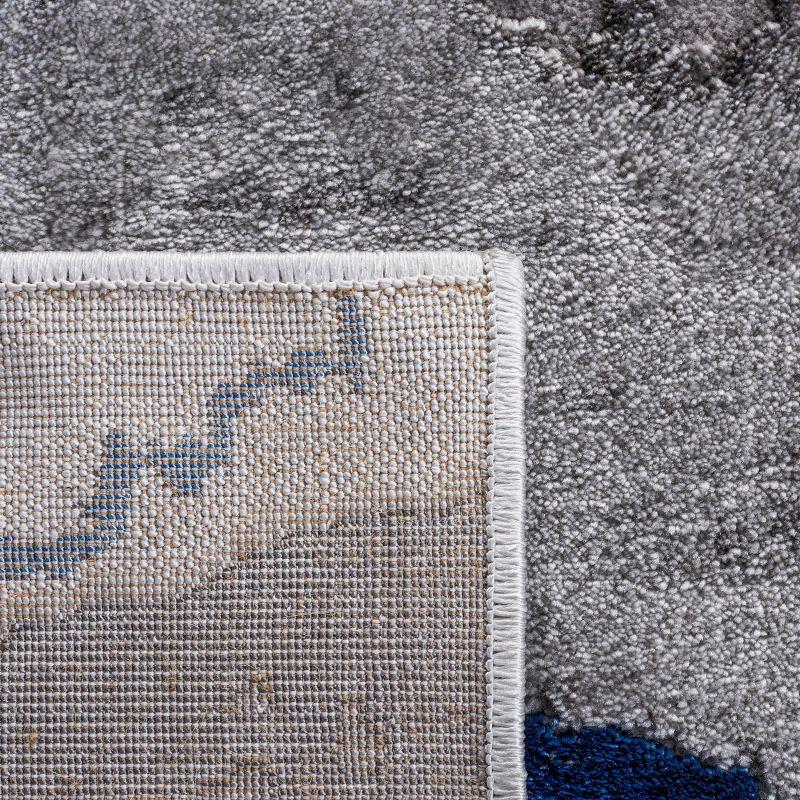 Swindle Abstract Gray/Blue Area Rug