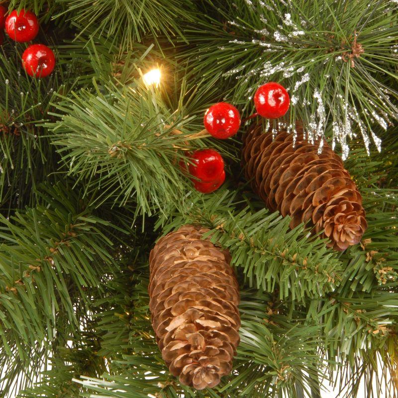 National Tree Company 9ft. Crestwood Spruce Garland with Clear Lights