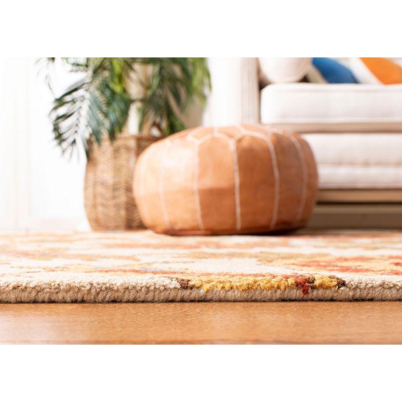 Blossom BLM912 Hand Hooked Area Rug - Ivory/Multi - 3'x5' - Safavieh.