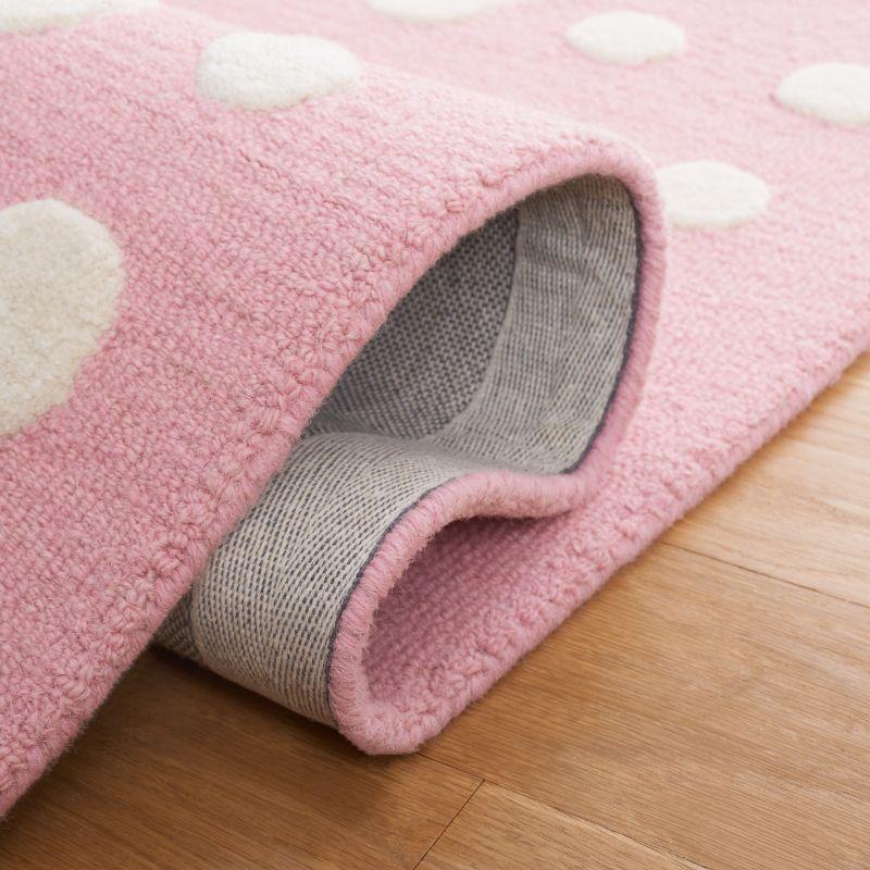 Safavieh Kids SFK926 Hand Tufted Indoor Accent Rug - Pink/Ivory - 3'x5' - Safavieh