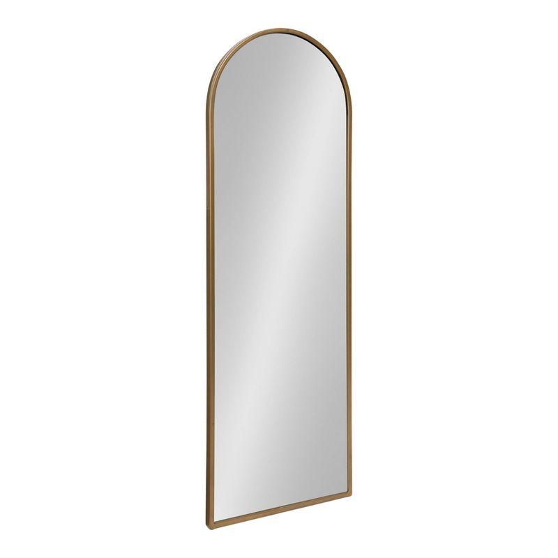 16" x 48" Valenti Tall Framed Arch Mirror Gold - Kate and Laurel