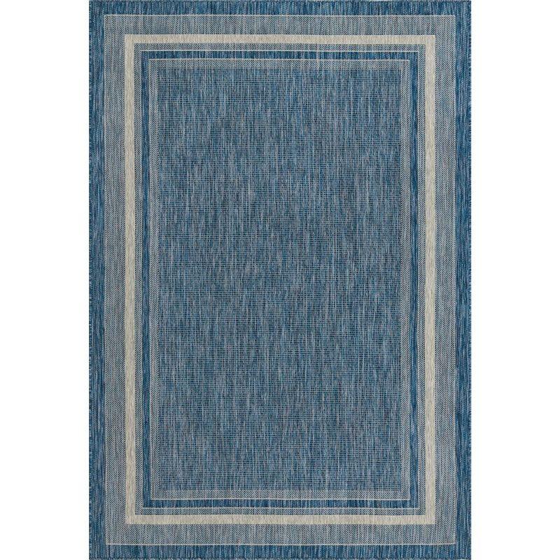 Unique Loom Outdoor Border Soft Border Border Woven Area Rug