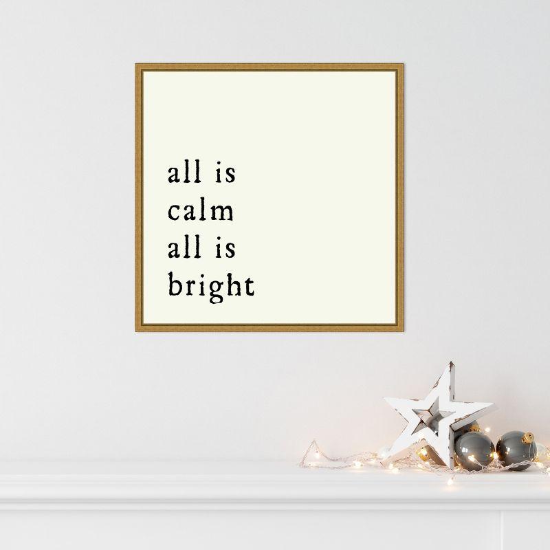 Amanti Art All is Calm by Amanti Art Portfolio Canvas Wall Art Print Framed 22 x 22-in.