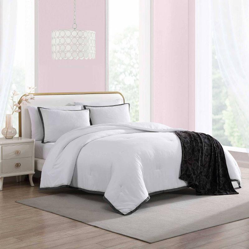 Betsey Johnson Betsey Johnson Signature Solid Reversible Comforter Set