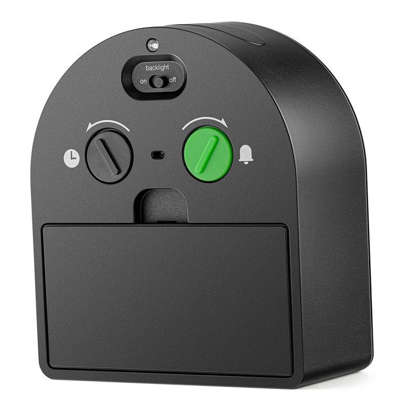 Braun Numerical Quartz Movement / Crystal Tabletop Clock with Alarm