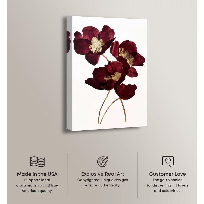 Art Remedy Wine Flowers Floral Fine Wall Art, 16" x 24", Gallery Wrapped