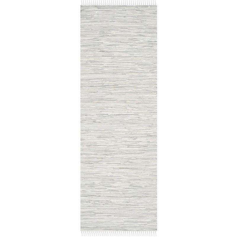 Montauk MTK753 Hand Woven Indoor Runner Rug - Silver - 2'3"x7' - Safavieh.