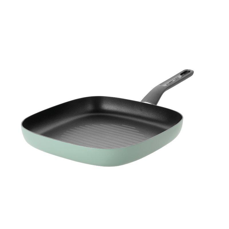 BergHOFF BergHOFF Leo Non-stick Aluminum Grill Pan 10.25", Sage
