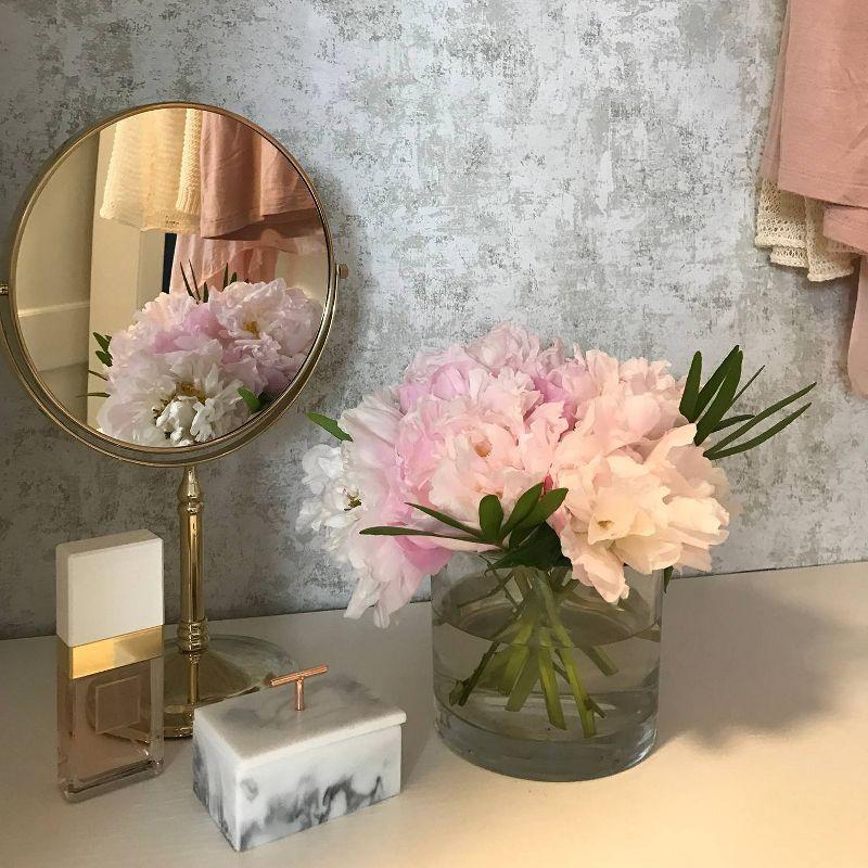 Tempaper & Co. Distressed Gold Removable Peel and Stick Wallpaper, Pearl Leaf, 28 sq ft