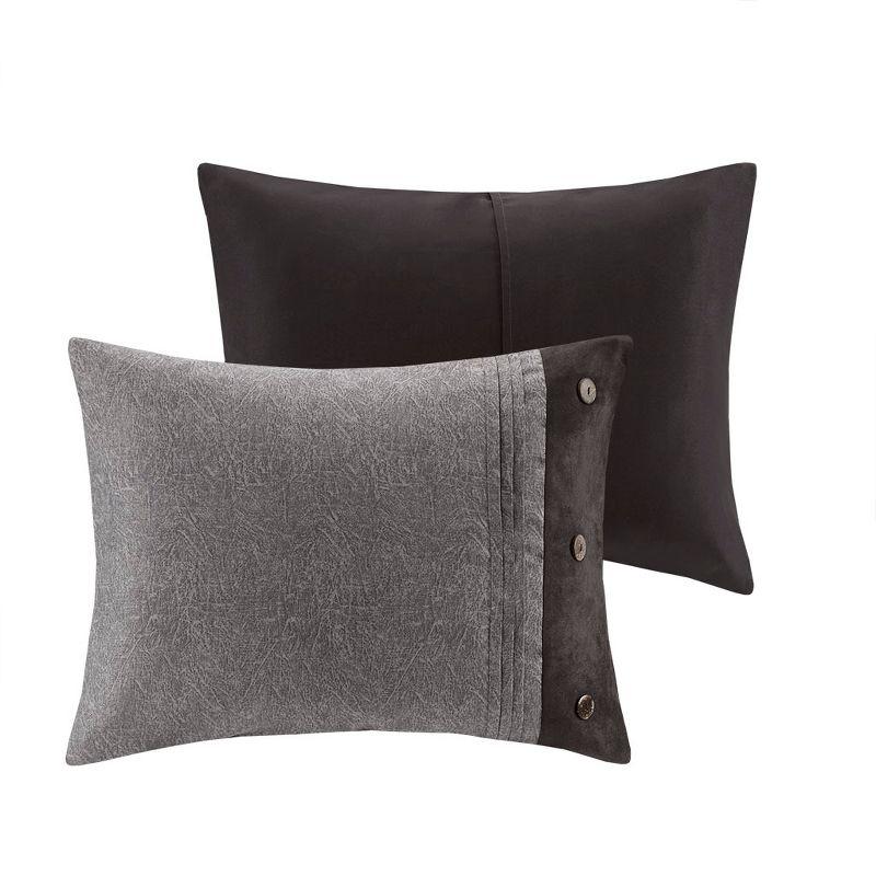 Madison Park Boone 7 Piece Faux Suede Comforter Set
