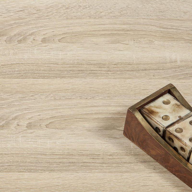 Tvilum,Austin 8 Drawer Double Dresser, Oak Structure/White High Gloss