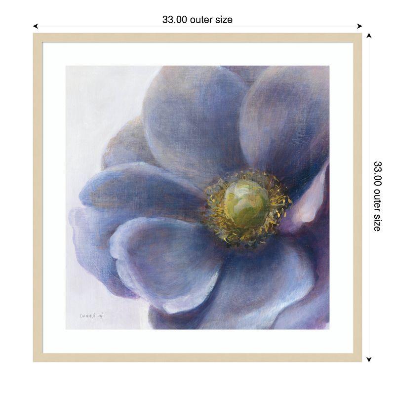 Amanti Art Contemporary Anemone by Danhui Nai Wood Framed Wall Art Print