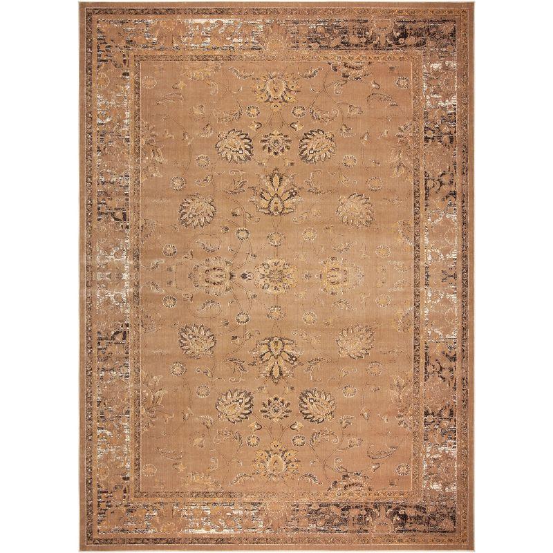 Vintage VTG117 Power Loomed Indoor Skid-Resistant Area Rug - Taupe - 9'x12' - Safavieh