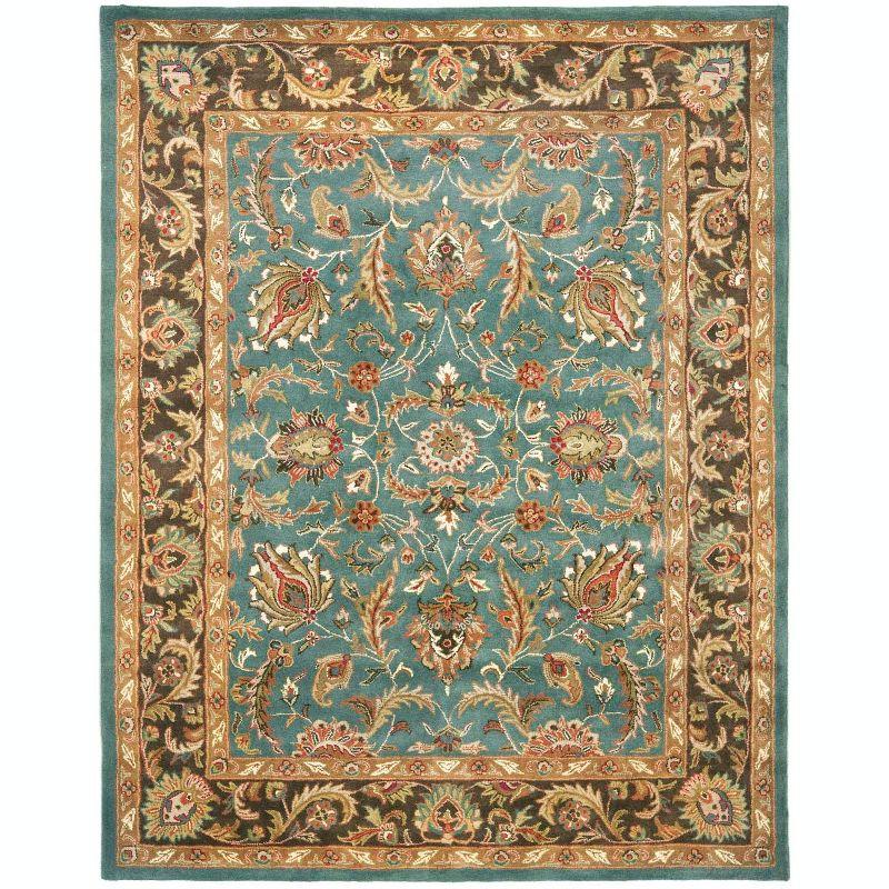 Heritage HG812 Hand Tufted Area Rug - Blue/Brown - 7'6"x9'6" - Safavieh.