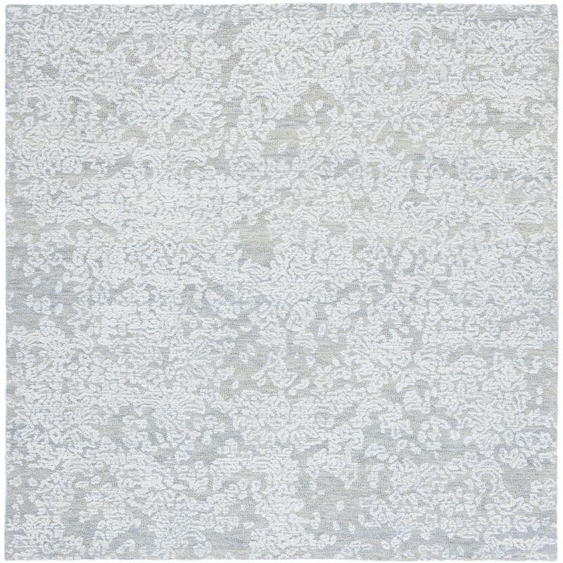 Metro MET805 Hand Tufted Area Rug - Light Grey - 6'x6' - Safavieh.