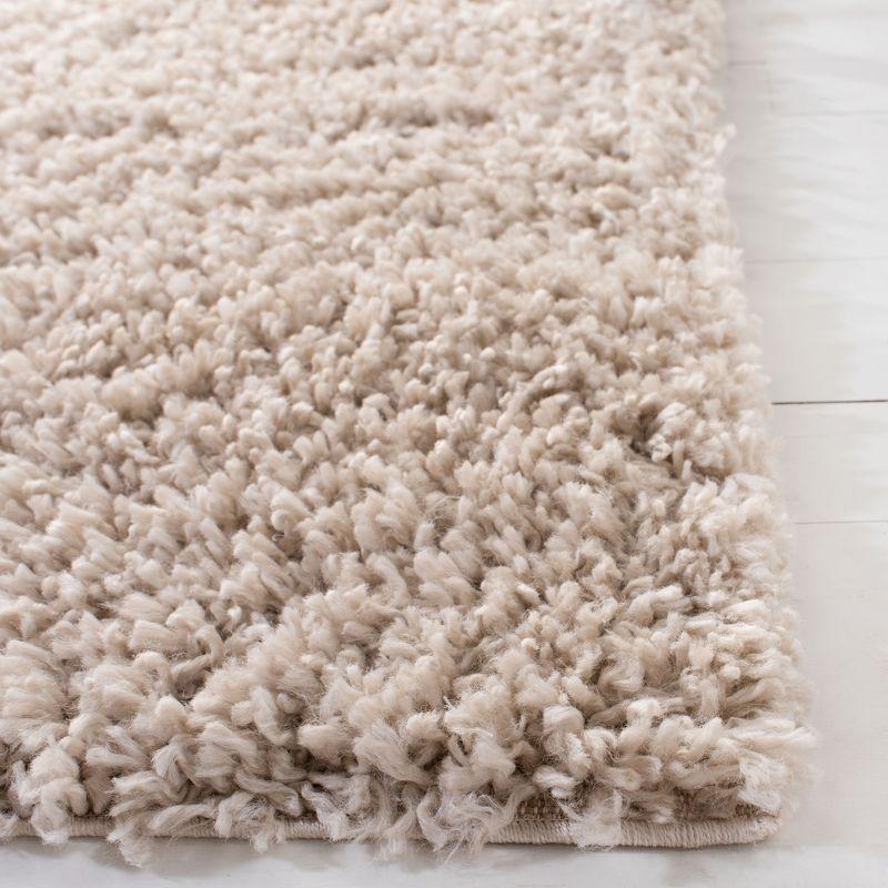 August Shag AUG200 Power Loomed Indoor Area Rug - Beige - 9'x12' - Safavieh