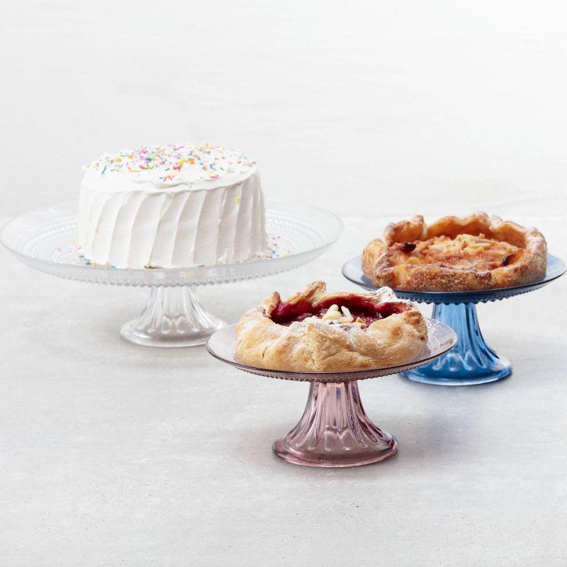 Fortessa Tableware Solutions 8.5" Jupiter Cornflower Cake Stand and Dome Set