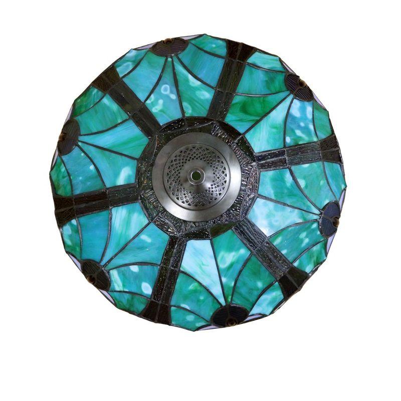 Chloe Lighting Liaison Tiffany-Style 2 Light Victorian Ceiling Pendent 18`` Shade