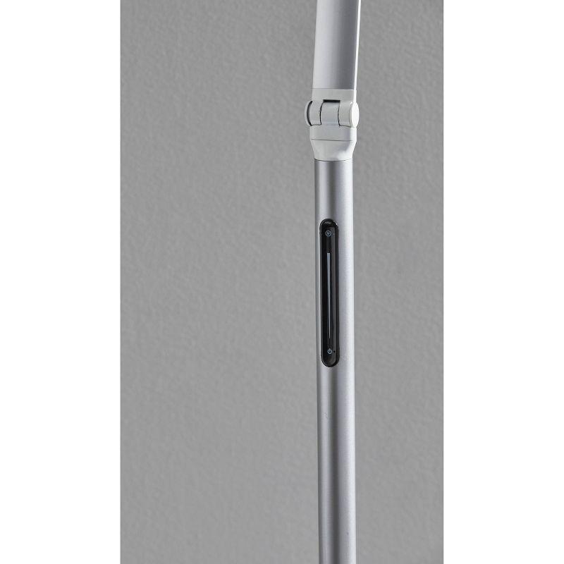 Lennox Floor Lamp (Includes LED Light Bulb) White - Adesso: Modern Standing Reading Light, ETL Listed, Touch Sensor