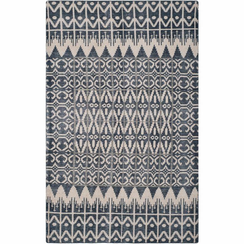 Kenya KNY606 Hand Knotted Area Rug - Charcoal - 4'x6' - Safavieh
