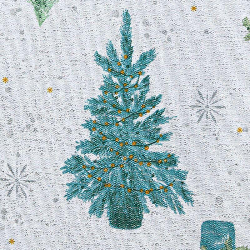 Lucina Twinkle Trees Holiday Fabric Tablecloth 52x70