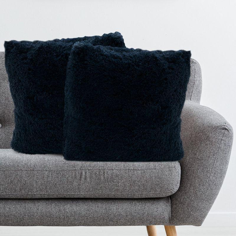 Faux Fur Throw Pillow