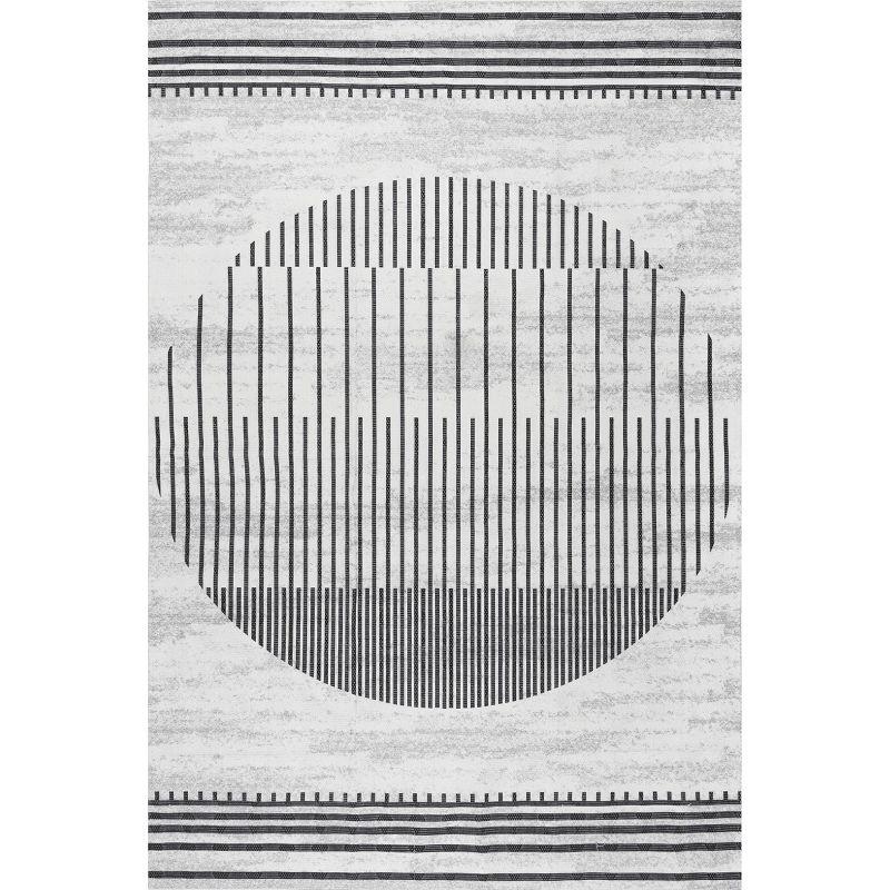 Nuloom Modern Sun Pet Friendly Machine Washable Area Rug, 8' x 10', Light Beige