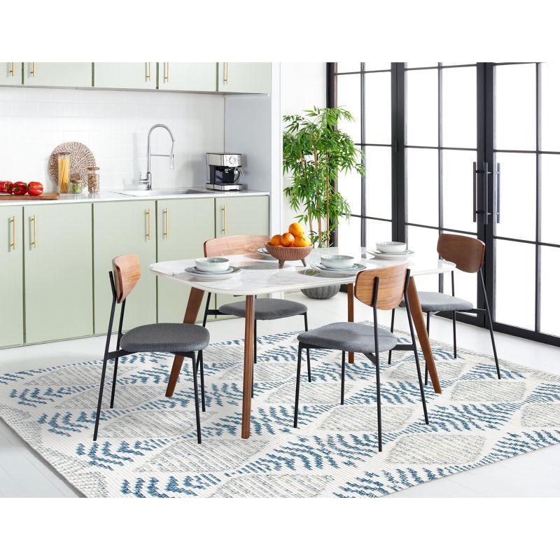 Kenya KNY175 Hand Knotted Area Rug - Blue/Ivory - 6'x9' - Safavieh