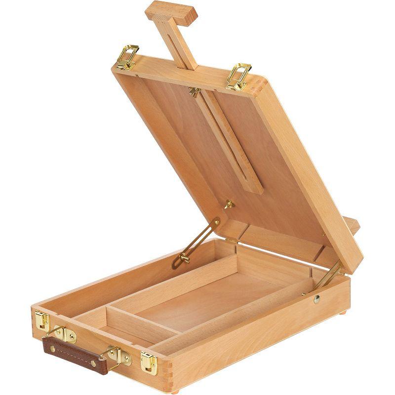 Adjustable Beech Wood Tabletop Easel with Storage