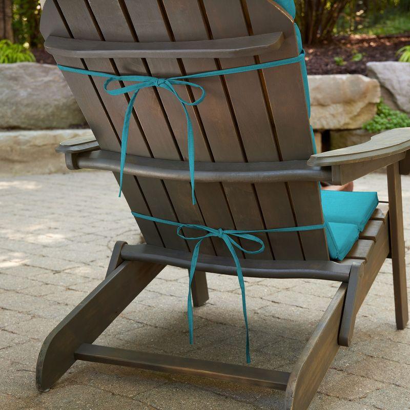 ARDEN Outdoor Foam Adirondack Cushion, Set of 2, 21.5 x 19, Water repellent, Fade Resistant, Foam Cushion for Adirondack Chairs 21.5 x 19