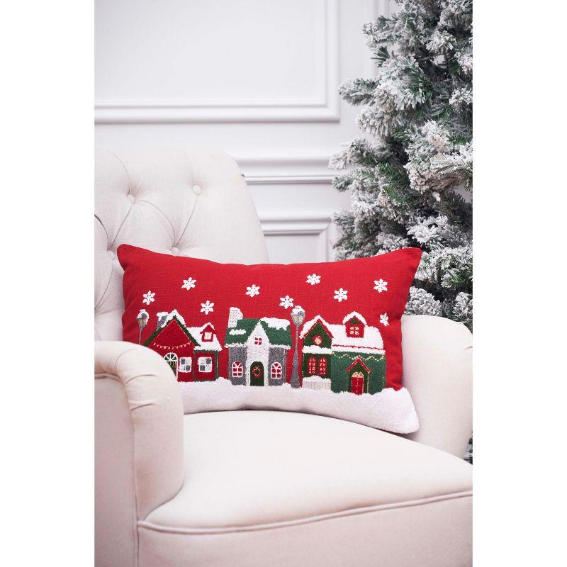 Christmas Village Pillow