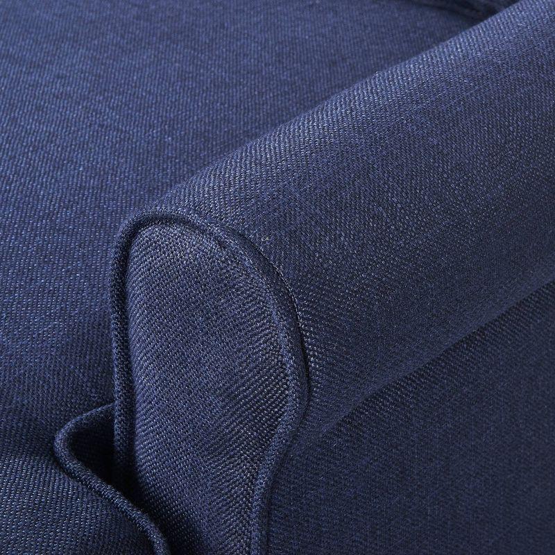 Serta Copenhagen 73" Rolled Arm Sofa, Easy Care Fabric, Soft Pillow Back, Pocket Coil Seat Cushions