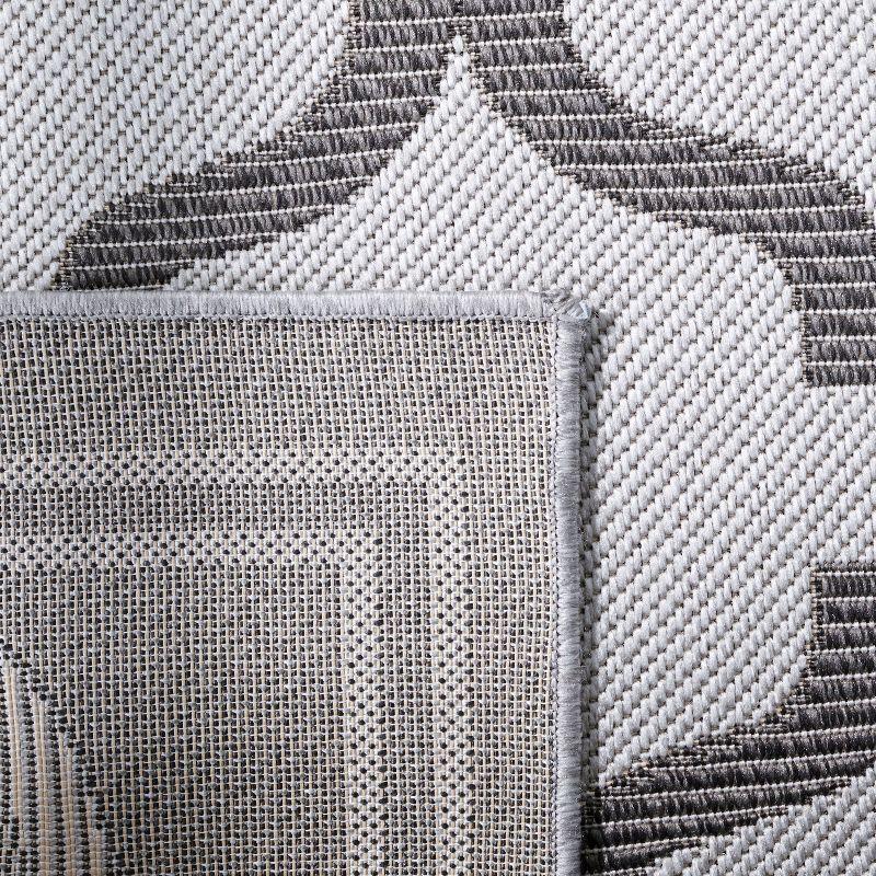 Bermuda BMU810 Power Loomed Indoor/Outdoor Machine Washable Runner Rug - Grey/Brown - 2'x8' - Safavieh