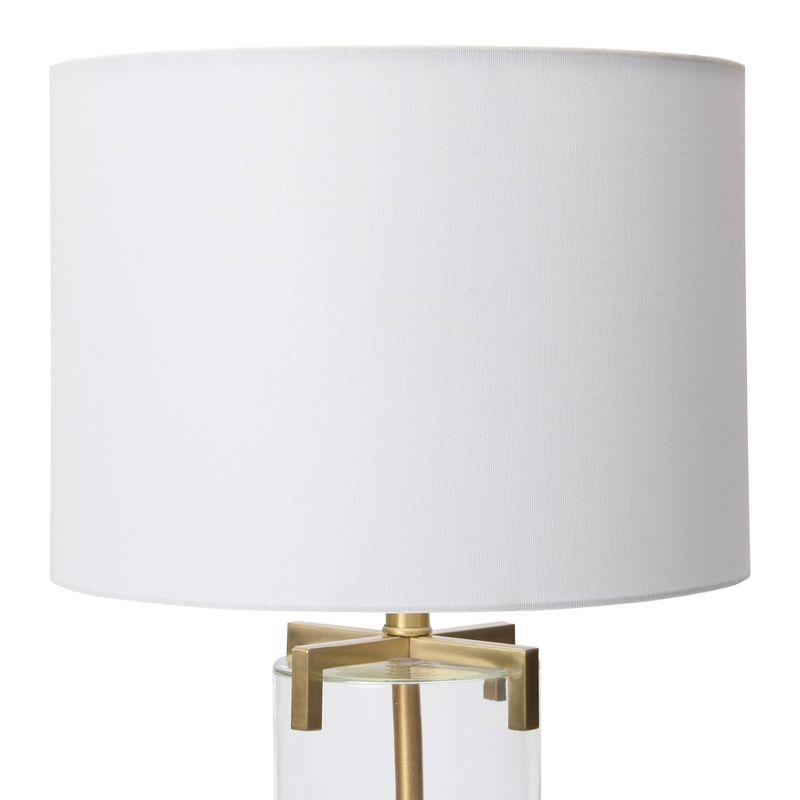 26.5" Glass Table Lamp Gold - 3Storied Home