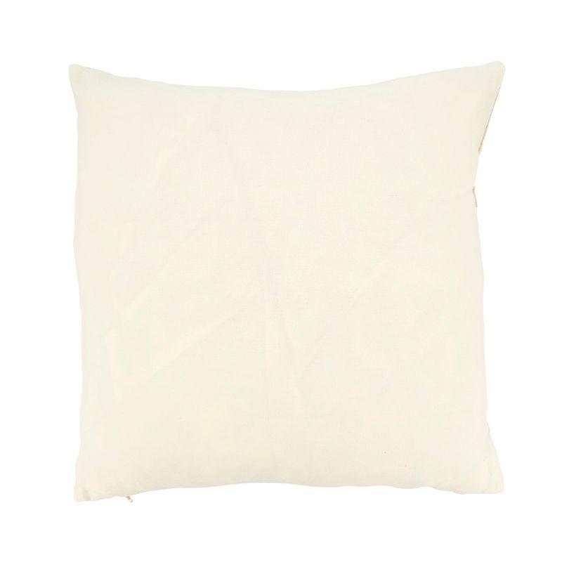 Saro Naviguer Collection Appliqued Cotton Throw Pillow