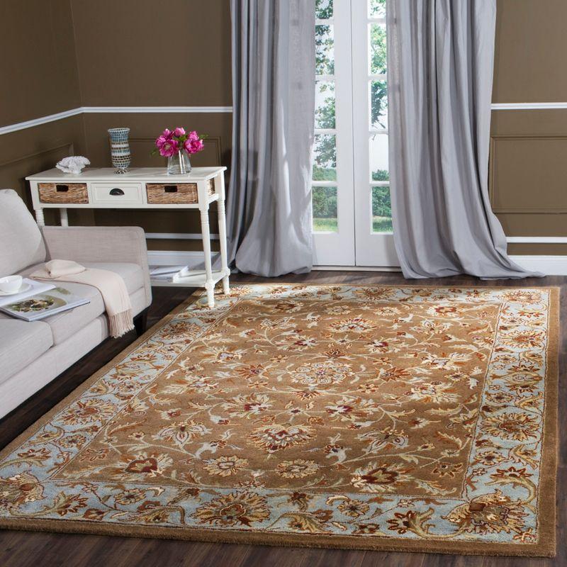 Heritage HG821 Hand Tufted Area Rug - Beige/Blue - 6'x9' - Safavieh.