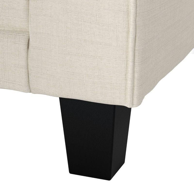 Serta Copenhagen 61" Rolled Arm Sofa, Easy Care Fabric, Soft Pillow Back, Pocket Coil Seat Cushions