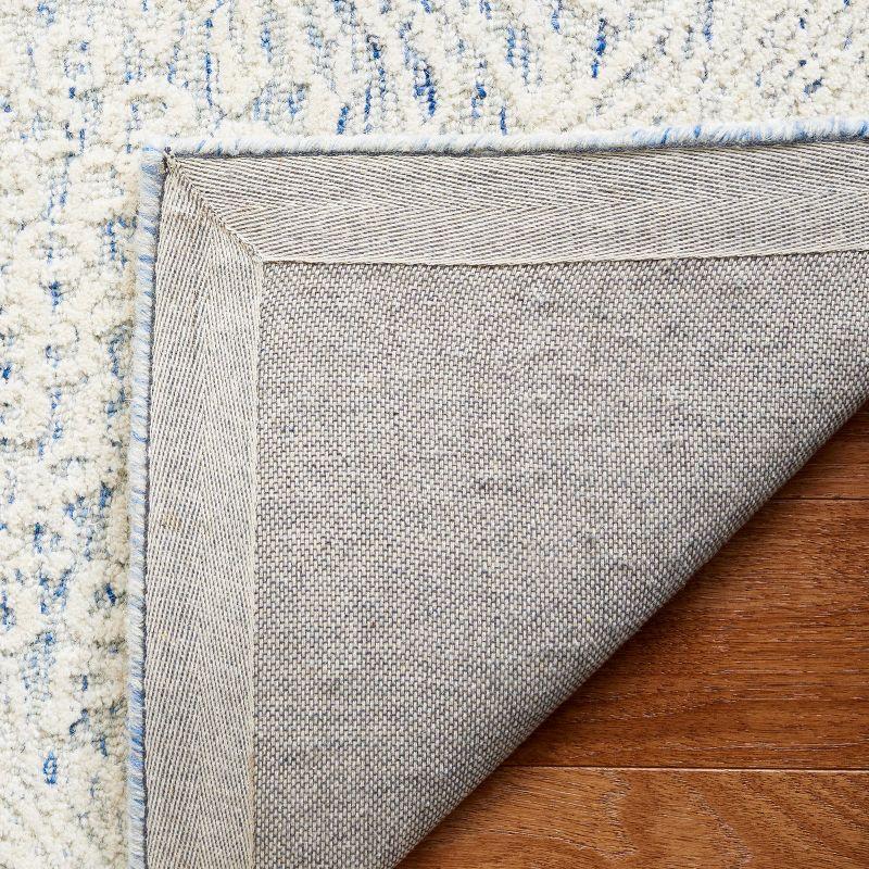 Ebony EBN105 Hand Tufted Indoor Area Rug - Blue/Ivory - 4'x6' - Safavieh