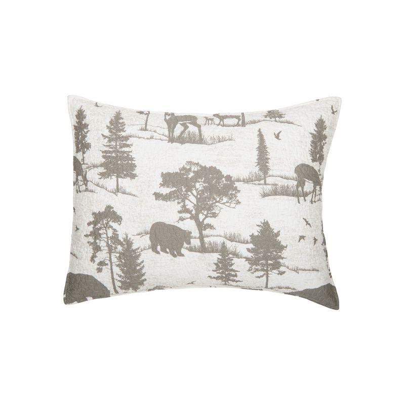 Hillside Royal Cotton Reversible Quilt Set