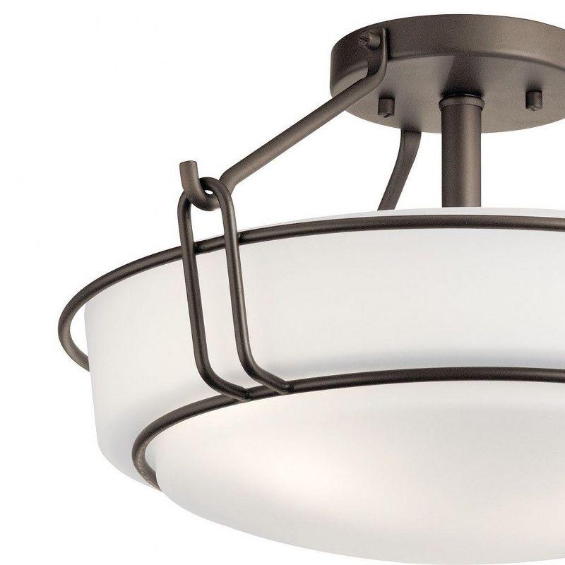 Kichler Lighting Alkire 3 - Light Semi-Flush Mount in  Olde Bronze