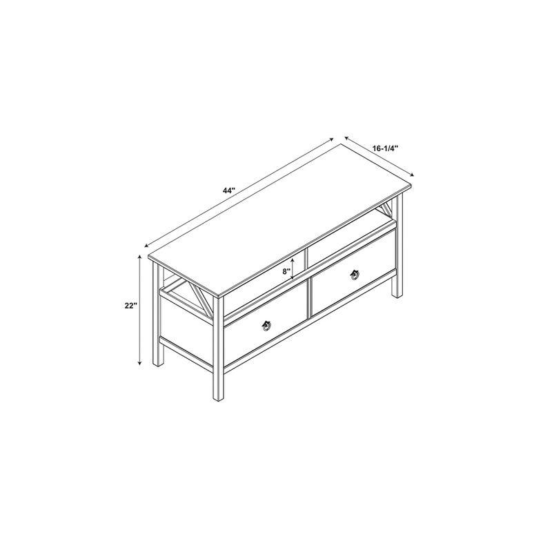 Titian Rustic TV Stand for TVs up to 40" - Linon