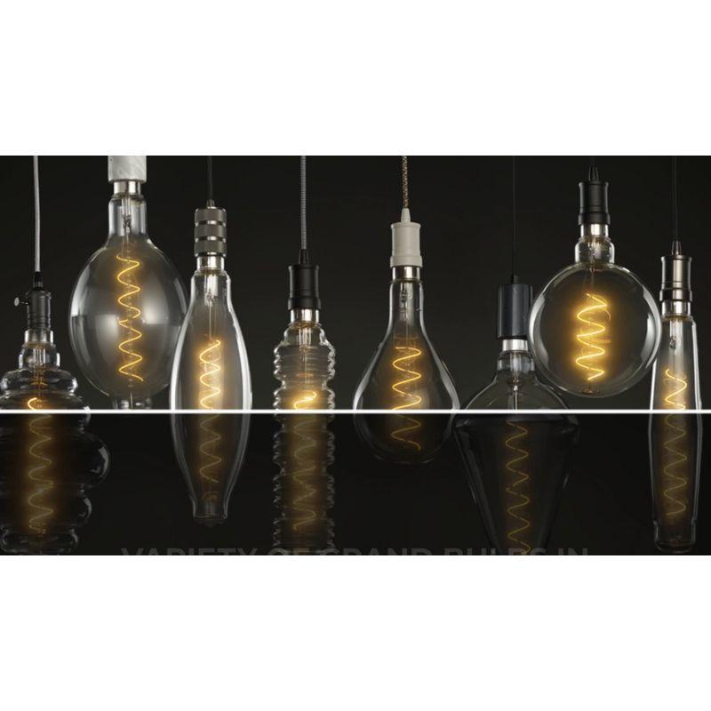 Oversized Iceberg Antique LED Edison Bulb, 60 Watt Equivalent, E26 Dimmable