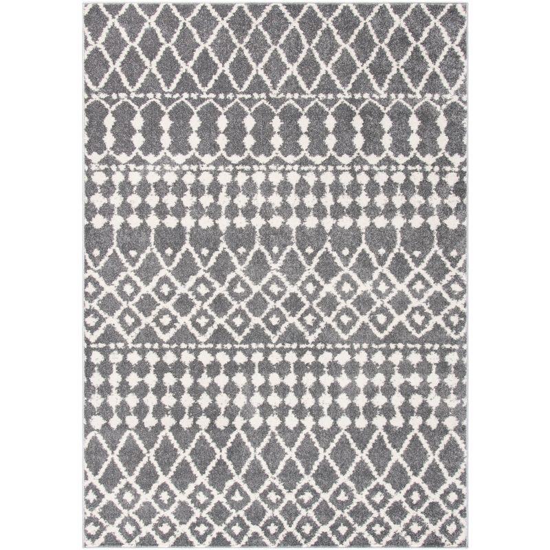 Mercer MRE414 Power Loomed Area Rug - Grey/Cream - 8'x10' - Safavieh.