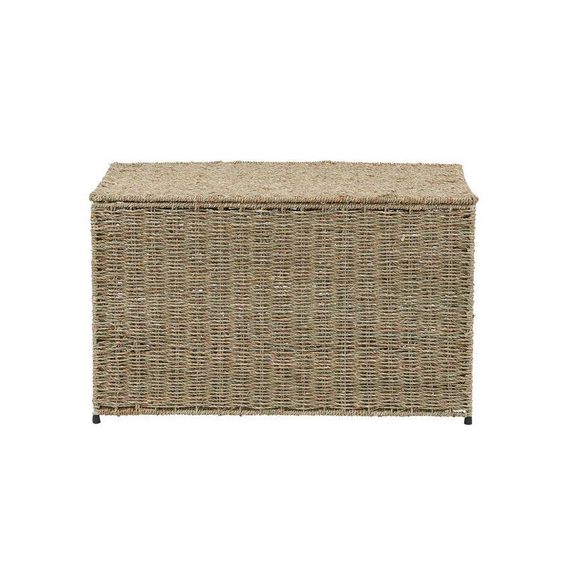 Household Essentials Woven Wicker Storage Chest