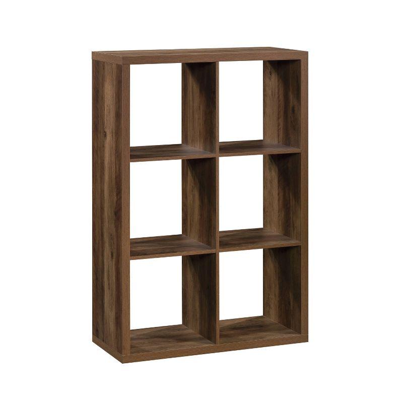 Rural Pine 6-Cube Adjustable Organizer Storage Bookcase