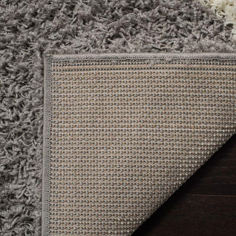 Dallas Shag SGD257 Power Loomed Indoor Area Rug - Grey/Ivory - 8'x10' - Safavieh.